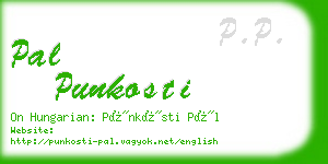 pal punkosti business card